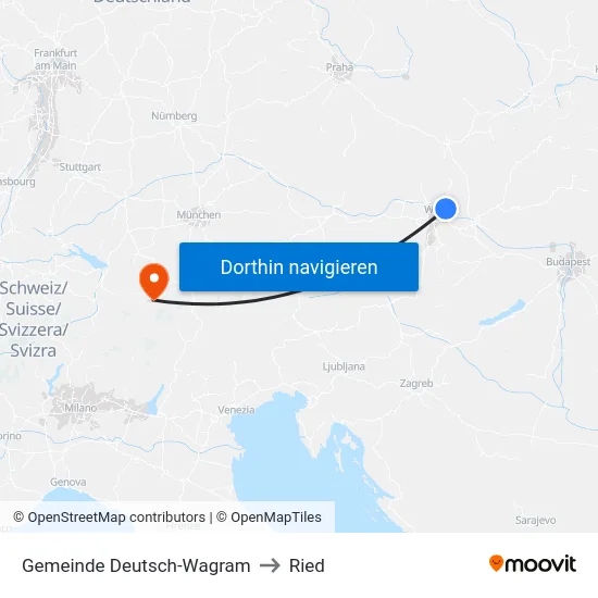 Gemeinde Deutsch-Wagram to Ried map