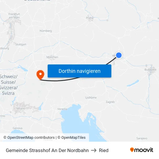 Gemeinde Strasshof An Der Nordbahn to Ried map