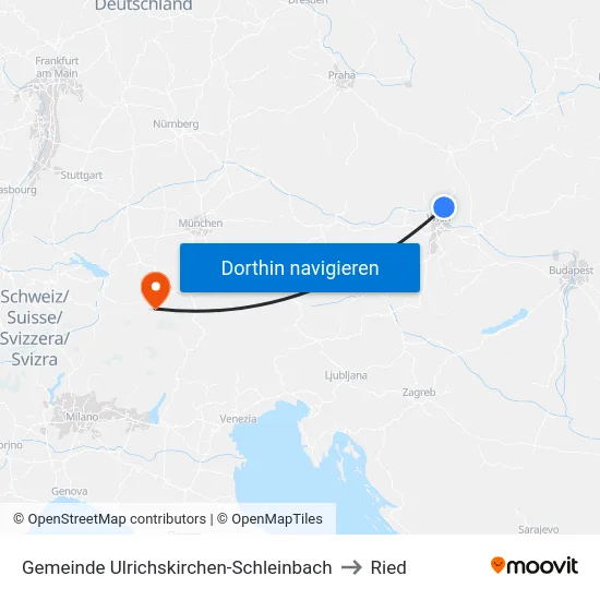 Gemeinde Ulrichskirchen-Schleinbach to Ried map