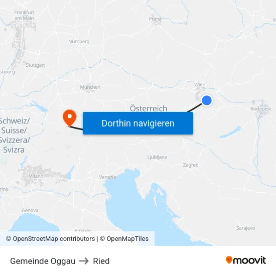 Gemeinde Oggau to Ried map