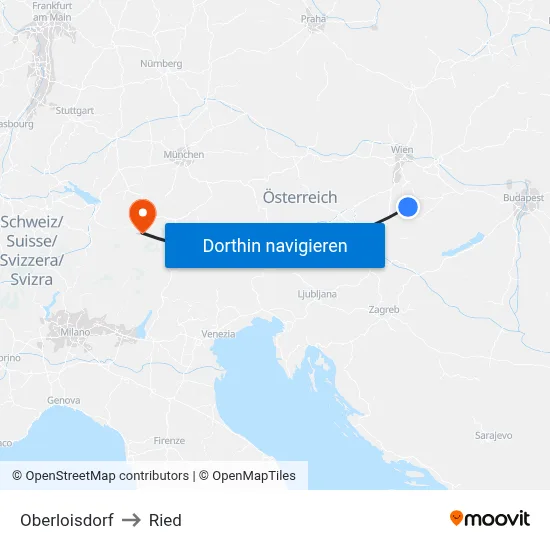 Oberloisdorf to Ried map
