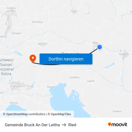 Gemeinde Bruck An Der Leitha to Ried map