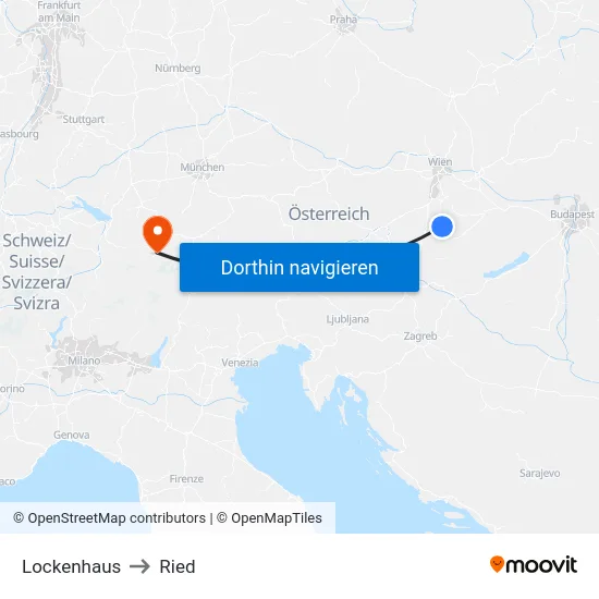 Lockenhaus to Ried map