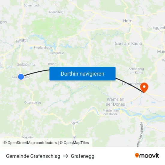 Gemeinde Grafenschlag to Grafenegg map