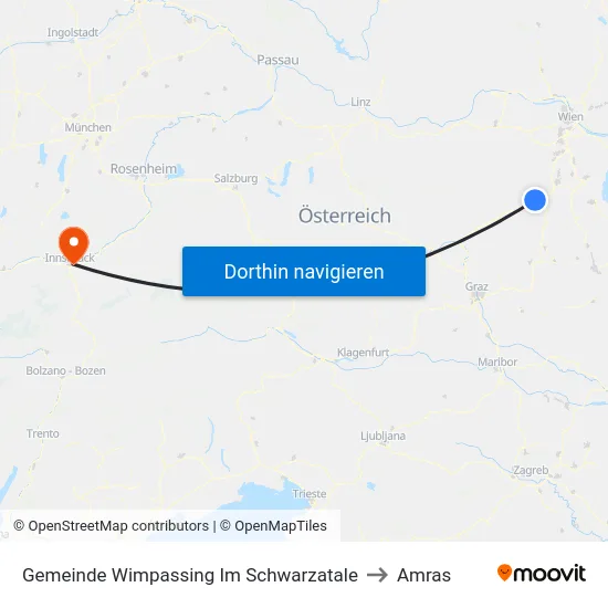 Gemeinde Wimpassing Im Schwarzatale to Amras map