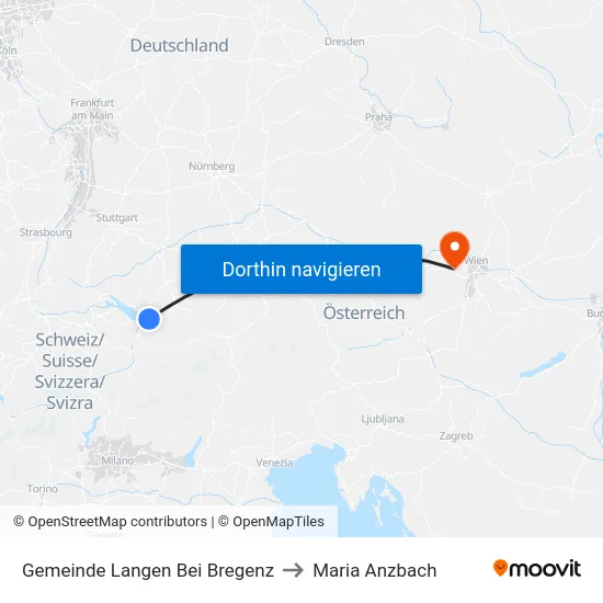 Gemeinde Langen Bei Bregenz to Maria Anzbach map