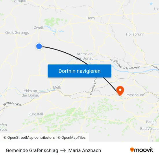 Gemeinde Grafenschlag to Maria Anzbach map