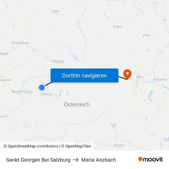 Sankt Georgen Bei Salzburg to Maria Anzbach map