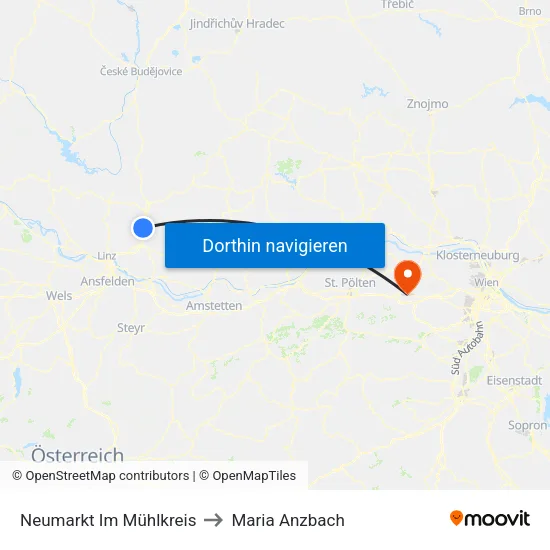 Neumarkt Im Mühlkreis to Maria Anzbach map