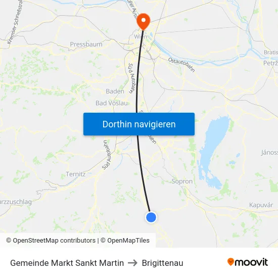 Gemeinde Markt Sankt Martin to Brigittenau map