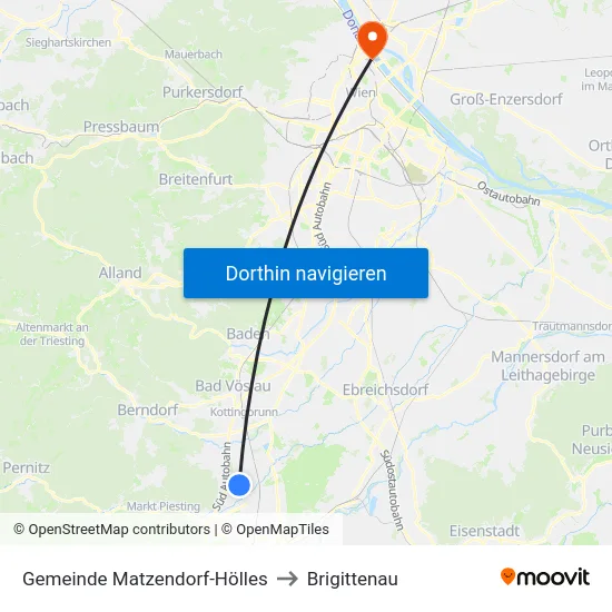 Gemeinde Matzendorf-Hölles to Brigittenau map