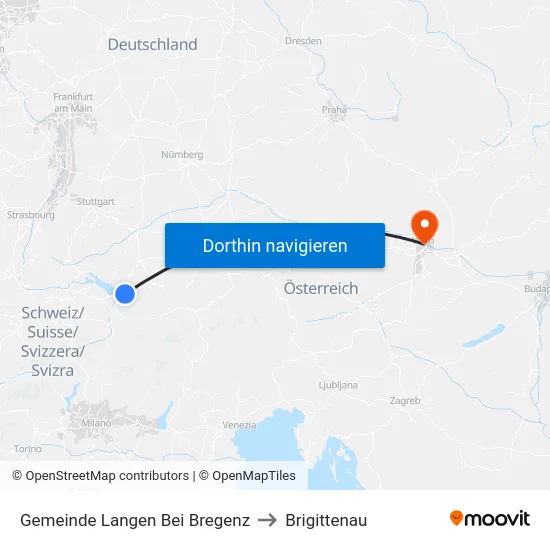 Gemeinde Langen Bei Bregenz to Brigittenau map