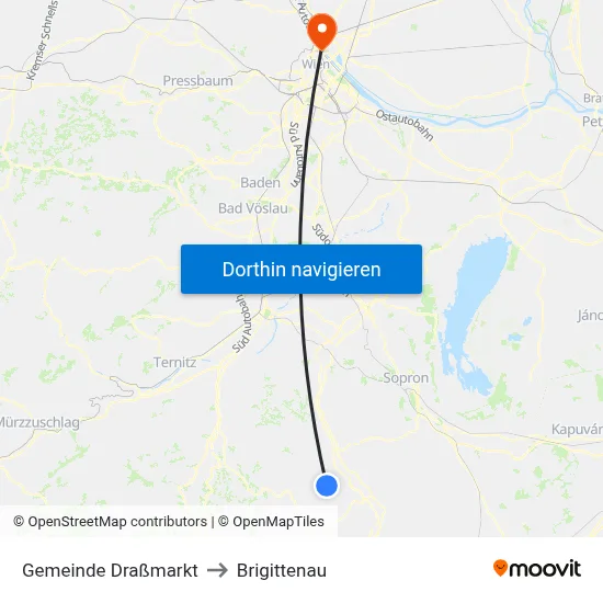 Gemeinde Draßmarkt to Brigittenau map