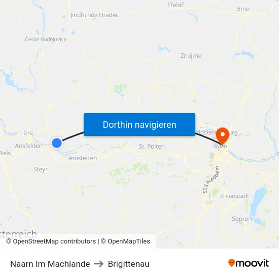 Naarn Im Machlande to Brigittenau map