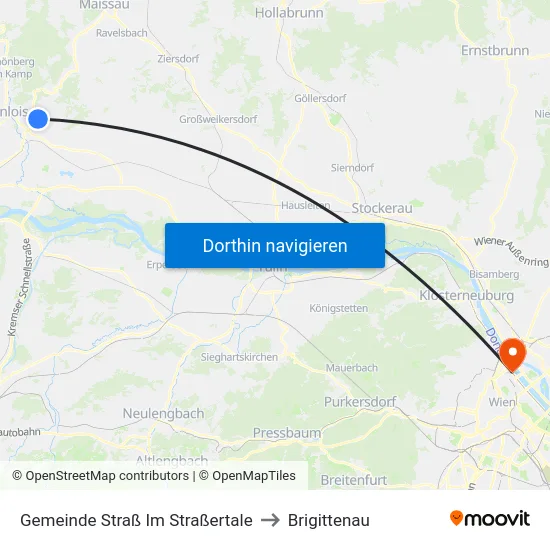 Gemeinde Straß Im Straßertale to Brigittenau map