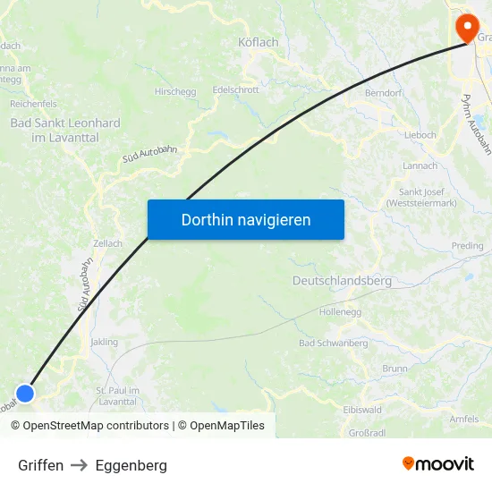 Griffen to Eggenberg map