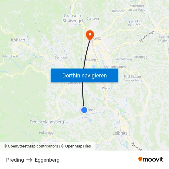 Preding to Eggenberg map