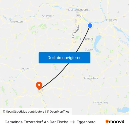 Gemeinde Enzersdorf An Der Fischa to Eggenberg map