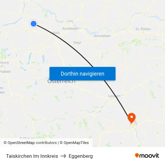 Taiskirchen Im Innkreis to Eggenberg map