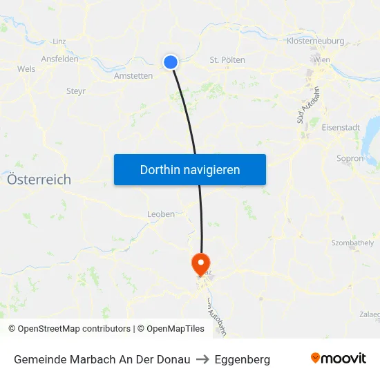Gemeinde Marbach An Der Donau to Eggenberg map