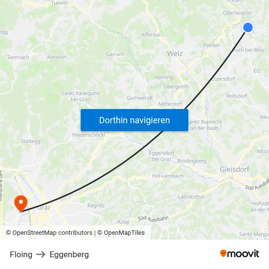 Floing to Eggenberg map