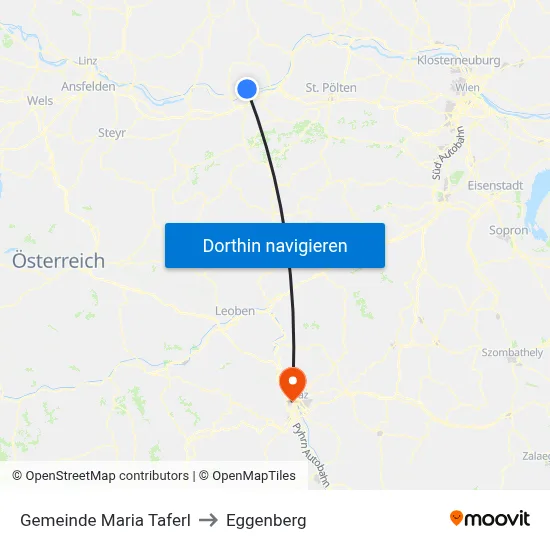 Gemeinde Maria Taferl to Eggenberg map