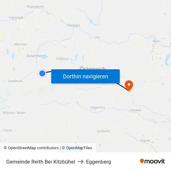 Gemeinde Reith Bei Kitzbühel to Eggenberg map