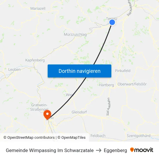 Gemeinde Wimpassing Im Schwarzatale to Eggenberg map