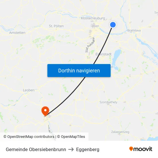 Gemeinde Obersiebenbrunn to Eggenberg map