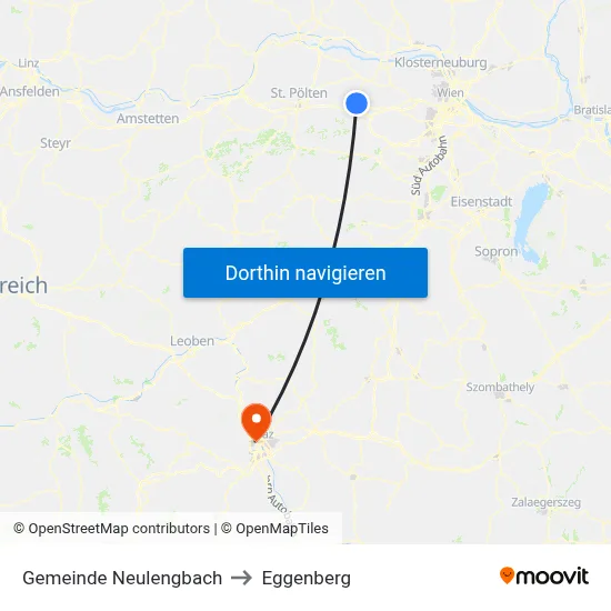 Gemeinde Neulengbach to Eggenberg map
