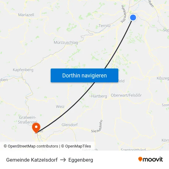 Gemeinde Katzelsdorf to Eggenberg map