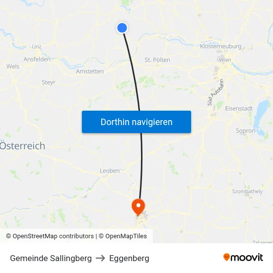 Gemeinde Sallingberg to Eggenberg map