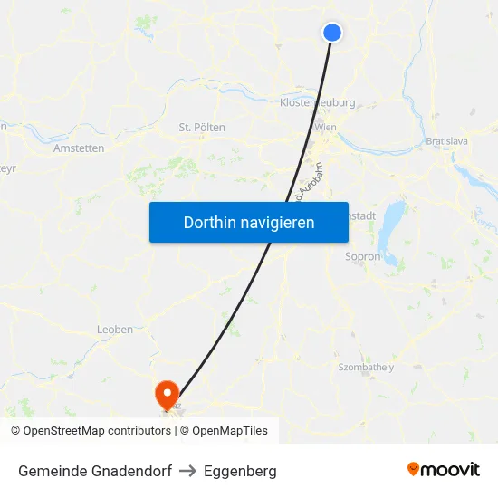 Gemeinde Gnadendorf to Eggenberg map