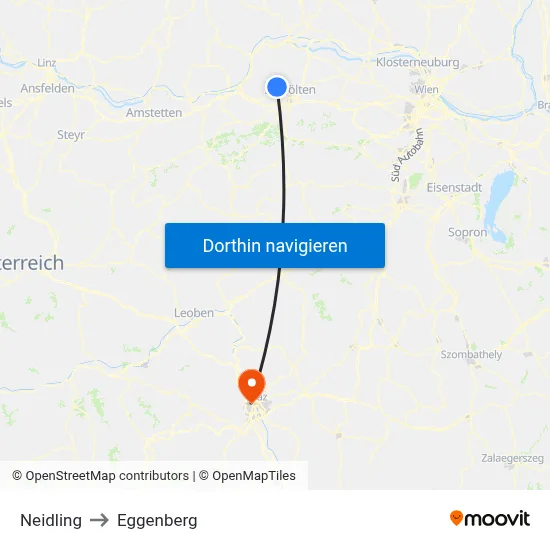 Neidling to Eggenberg map