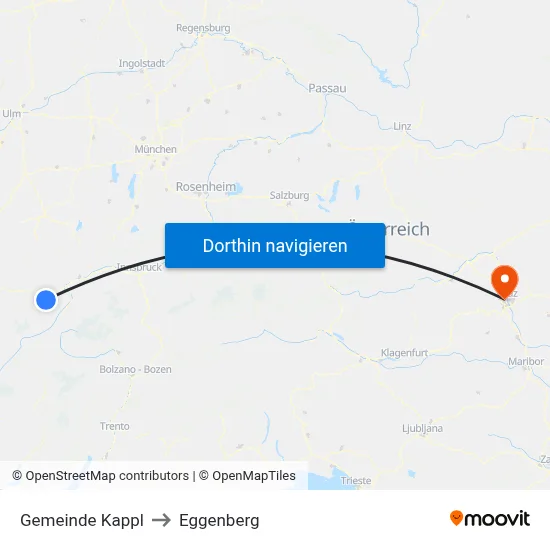 Gemeinde Kappl to Eggenberg map