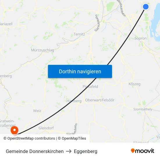 Gemeinde Donnerskirchen to Eggenberg map