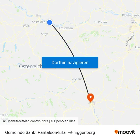 Gemeinde Sankt Pantaleon-Erla to Eggenberg map
