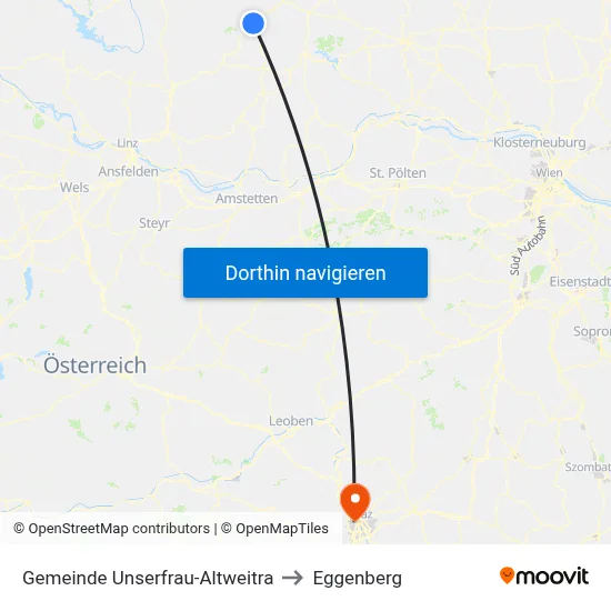 Gemeinde Unserfrau-Altweitra to Eggenberg map