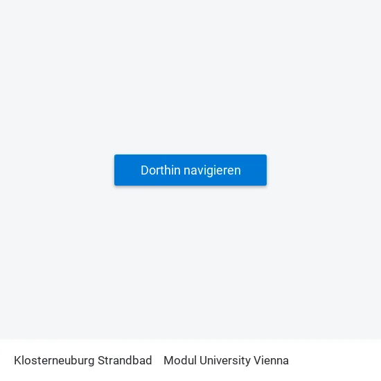 Klosterneuburg Strandbad to Modul University Vienna map