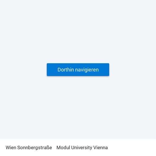 Wien Sonnbergstraße to Modul University Vienna map