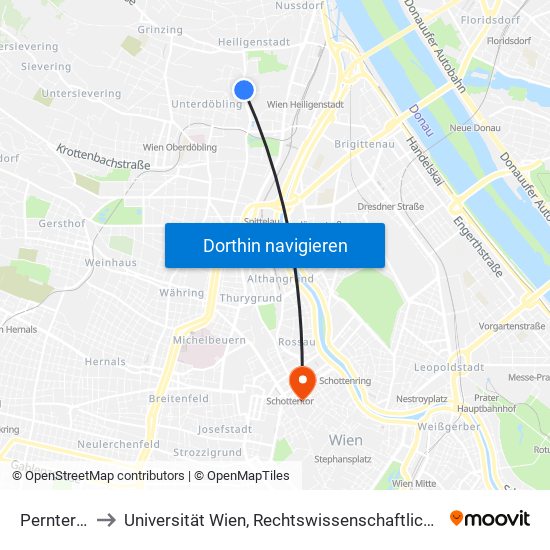 Perntergasse to Universität Wien, Rechtswissenschaftliche Fakultät (Juridicum) map