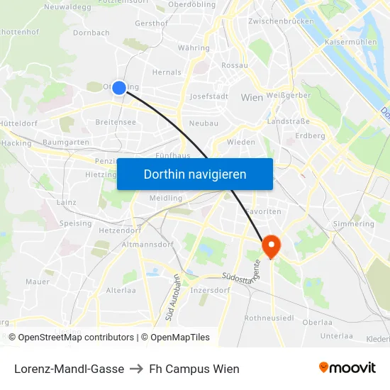 Lorenz-Mandl-Gasse to Fh Campus Wien map