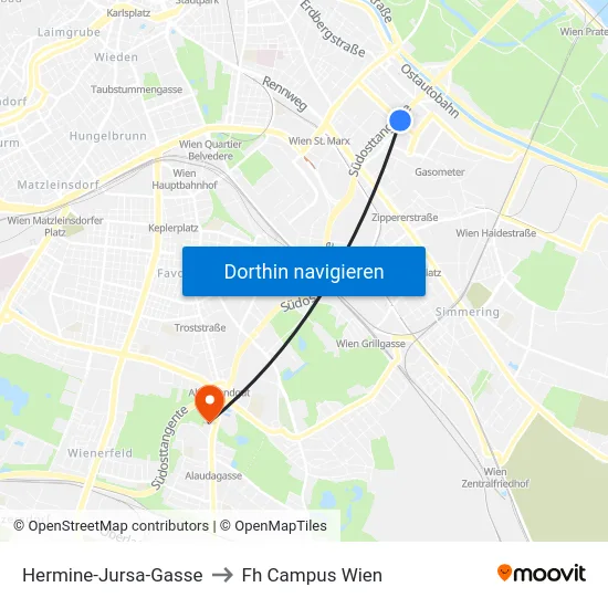 Hermine-Jursa-Gasse to Fh Campus Wien map