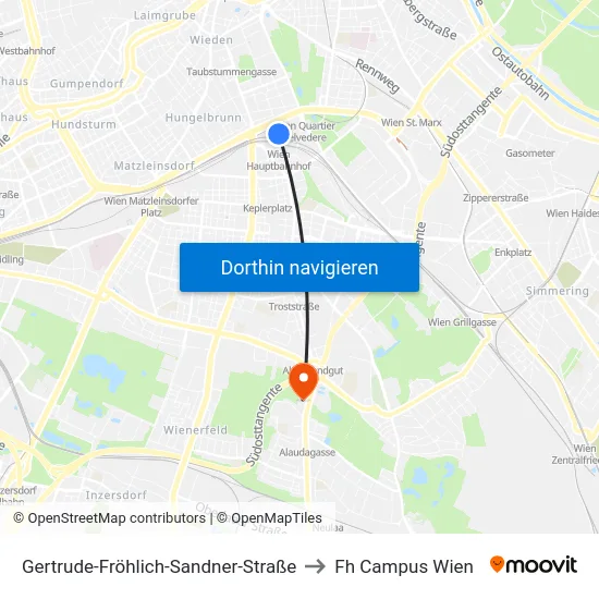 Gertrude-Fröhlich-Sandner-Straße to Fh Campus Wien map