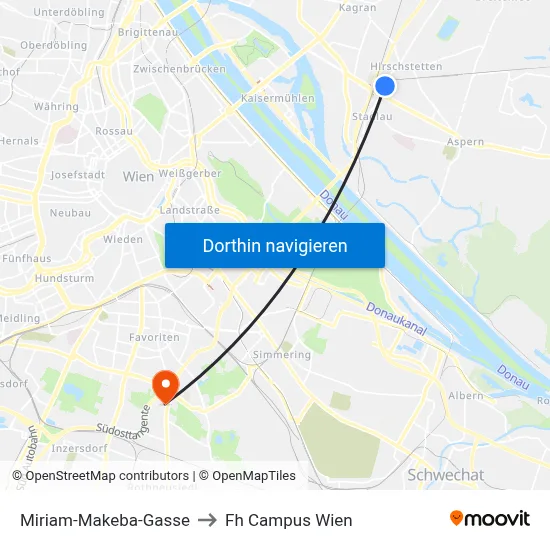 Miriam-Makeba-Gasse to Fh Campus Wien map