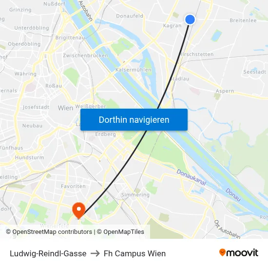 Ludwig-Reindl-Gasse to Fh Campus Wien map