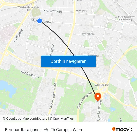 Bernhardtstalgasse to Fh Campus Wien map