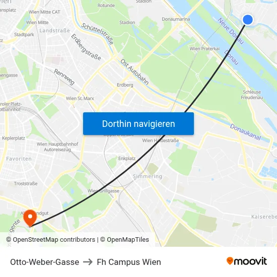 Otto-Weber-Gasse to Fh Campus Wien map