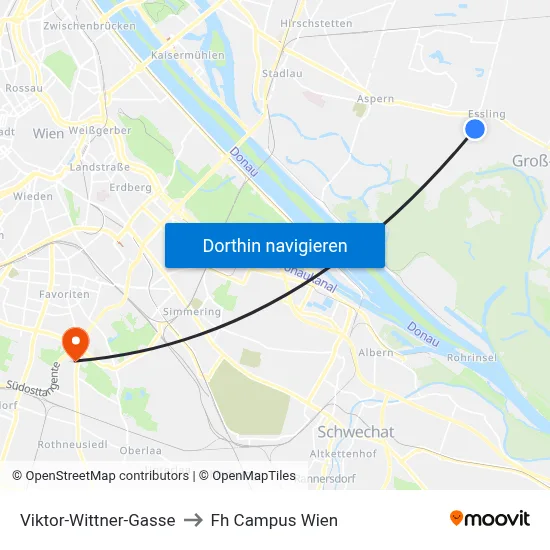 Viktor-Wittner-Gasse to Fh Campus Wien map