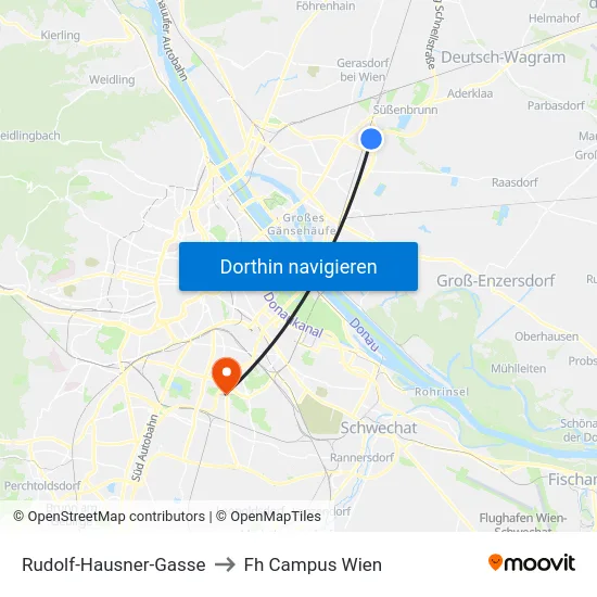 Rudolf-Hausner-Gasse to Fh Campus Wien map